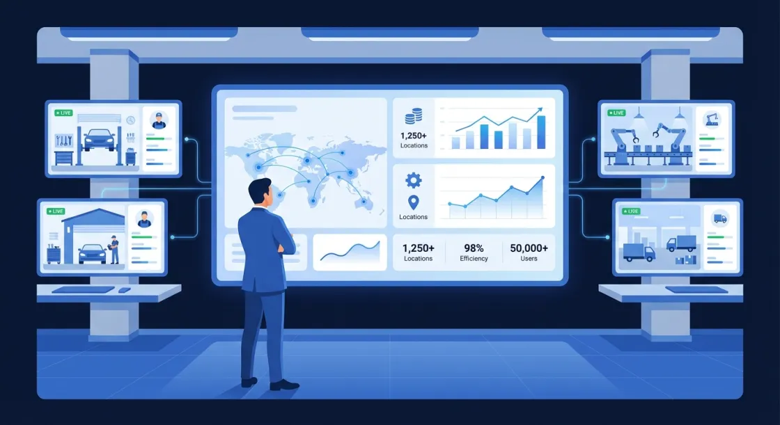 Screenshot de Enterprise / Franquia no Mecánica MX — software para oficinas mecânicas automotivas